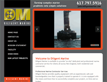 Tablet Screenshot of diligentmarine.com